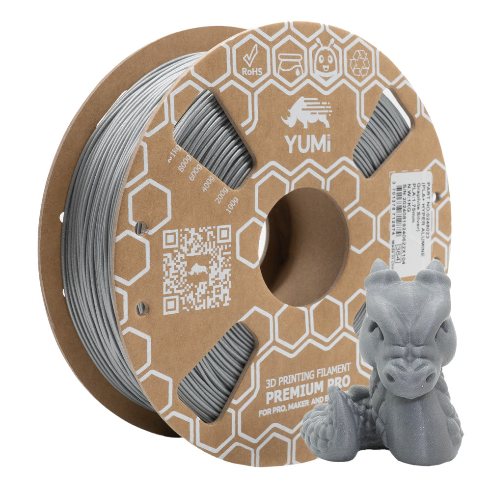 PLA PREMIUM WANHAO ALUMINE ARGENT 1KG