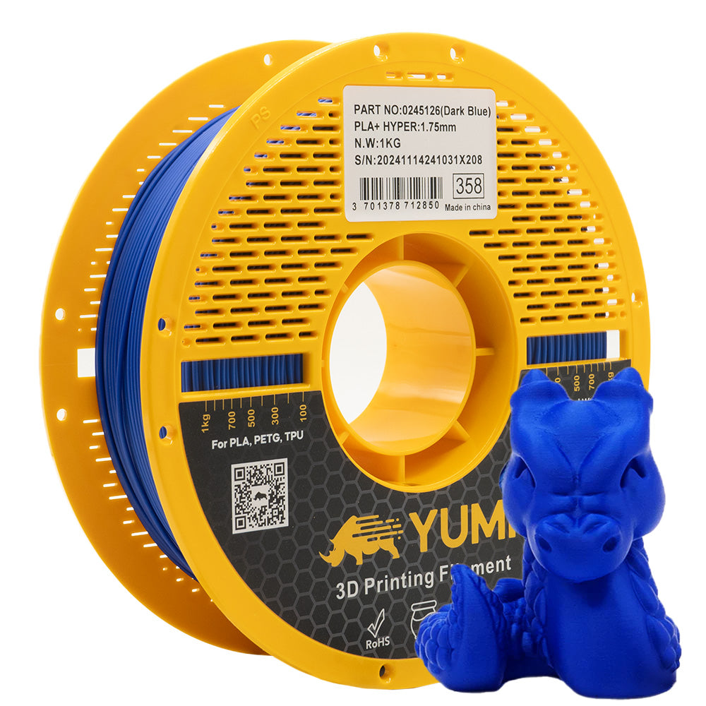 Filament PLA+ Premium Hyper Vitesse Bleu Foncé AMS-ROLL - 1kg / 1.75mm