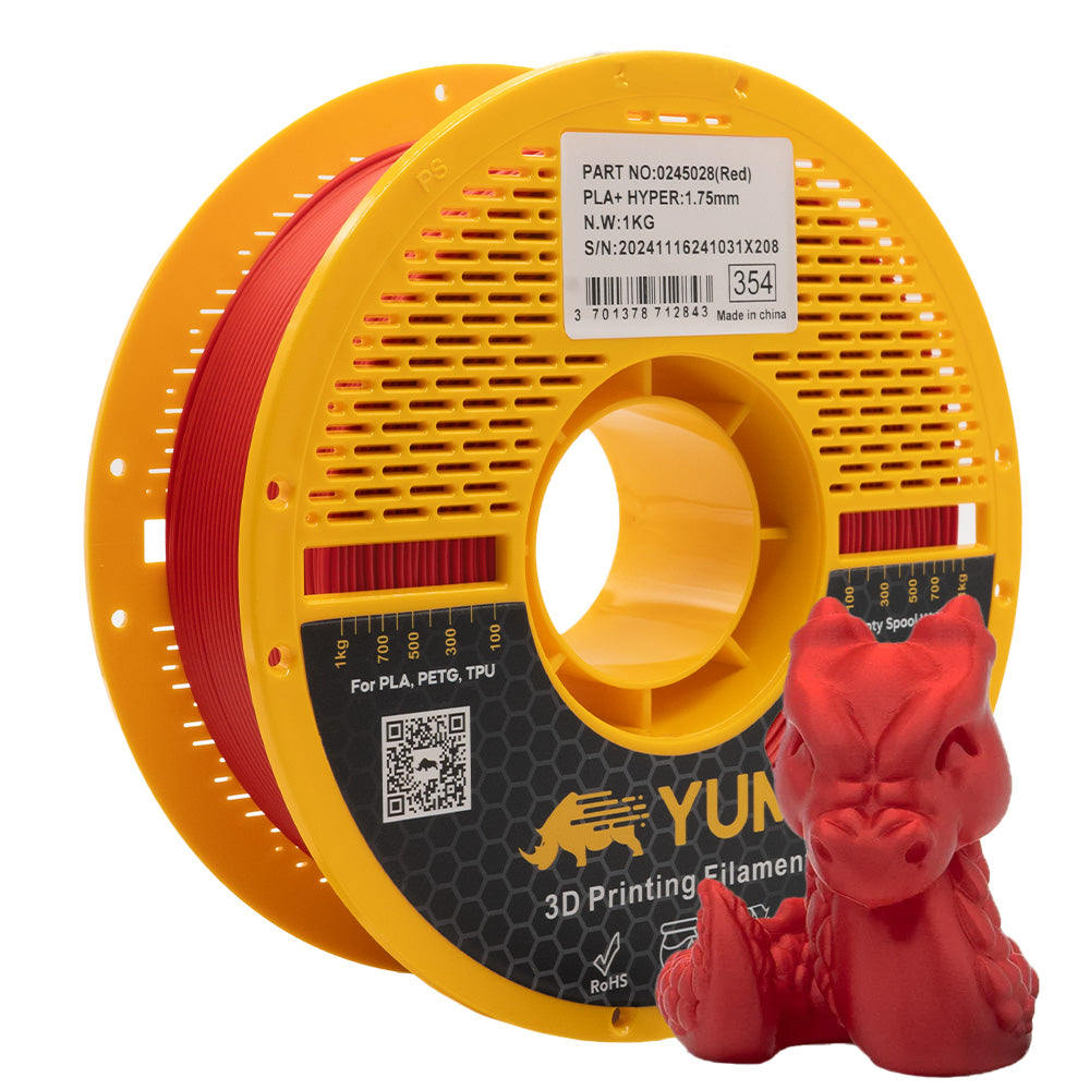 Filament PLA+ Premium Hyper Vitesse Rouge AMS-ROLL - 1kg / 1.75mm