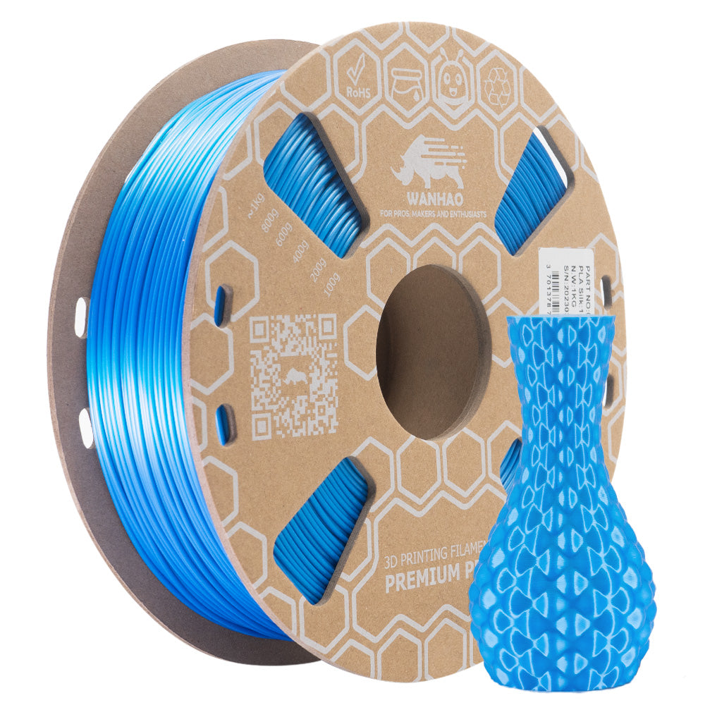 PLA Silk Bleu Premium - 1.75mm, 1 Kg