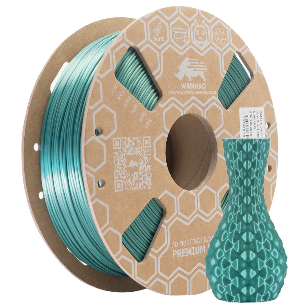 PLA Silk Vert foncé Premium - 1.75mm, 0,5Kg/1Kg